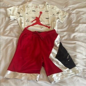 Nike Red and White Kids Matching Set
